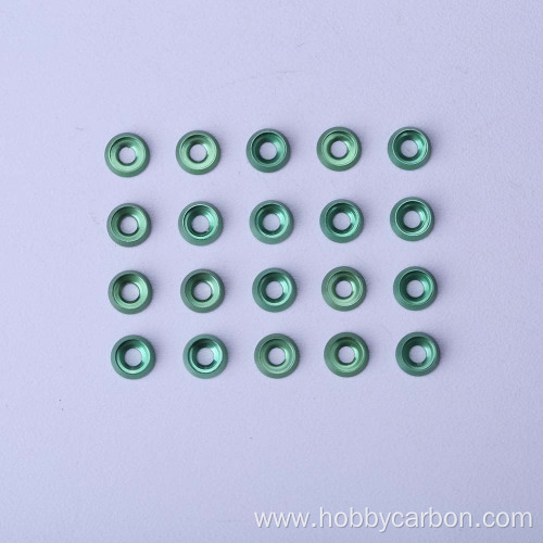 Color anodized aluminum alloy taper washer